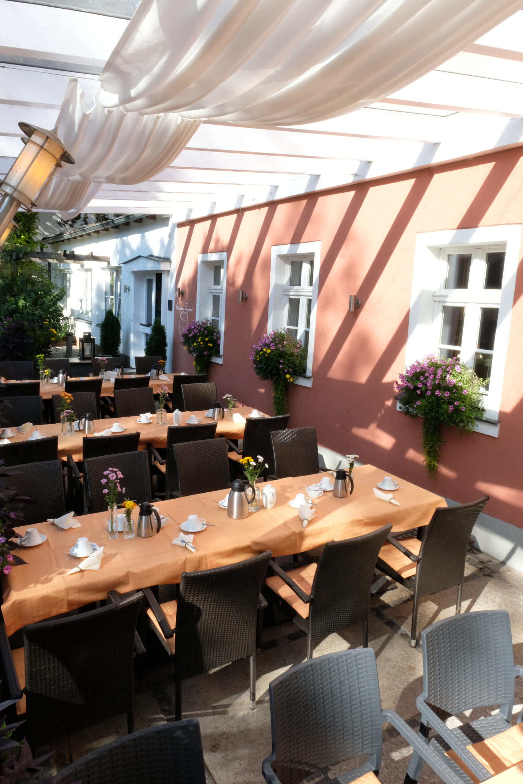 Terrasse des Gasthauses Egertal